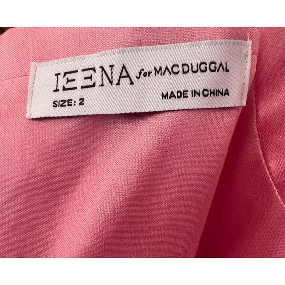 Mac Duggal IEENA Pink Rhinestone Bustier Jumpsuit 11765 Wide Leg Size 2 - Picture 16 of 16